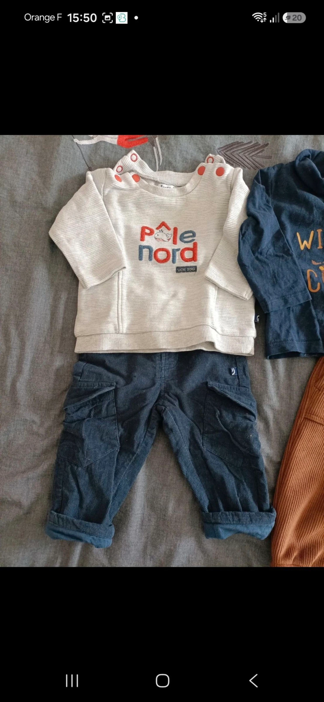 Lote de 2 roupas para bebê masculino 6 meses – photo 2